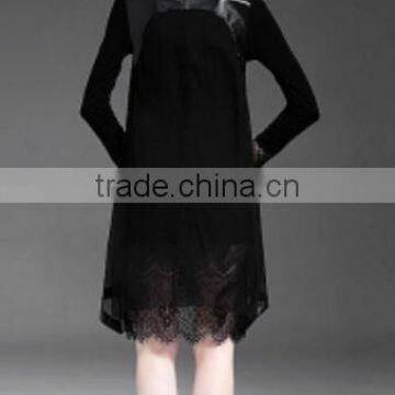 Latest Long Design Ladies Fashion a Line Skirt/Neck Waist Zipper Skirt photo-4