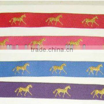 Wholesale Custom Embroidered Metallic Woven Colorful Jacquard Ribbon Manufacturer