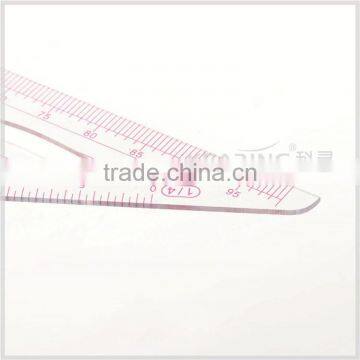Kearing Sanwich Line Triangle Scale Ruler, 1/4 & 1/5 Scale for Fashion Design, High Quality Ruler for Sewing Market #8545 photo-3