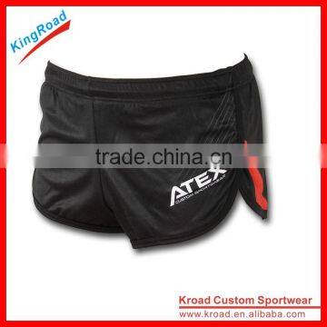 Custom polyester running shorts, breathable and comfortable material for racing