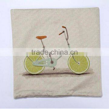 Soft Fruit Bicycle Pillow Funny Cute Pillow Case Lemon Pillow Case photo-4