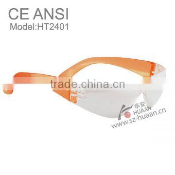 One-piece PC lens industrial transparent safety glasses