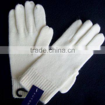 soft acrylic girls ladies fashion five finger knitted glove