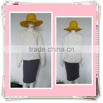 Ladies' Jacquard Fabric O-neck Sweatshirt photo-3