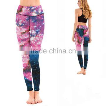 2017 Top Quality China Manufacture Fashionable Women Sport Custom Sublimation Leggings Wholesale photo-3