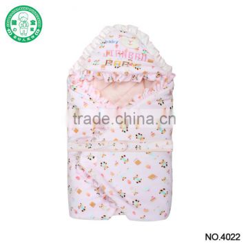 Velvet Embroidery Quilted Baby Sleeping Bag