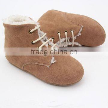 2016 Wholesale Lasted Design Popular Rubber Sole Baby Boots photo-5