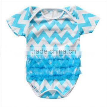 2014 New Arrival chevron Cotton Baby Short Sleeves cotton Romper/Baby Bodysuit/Rompers for Infant Rompers