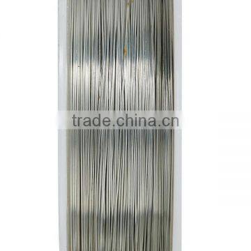 Copper Beading Wire Thread Cord Round Silver Tone 0.25mm Dia. , 2 Rolls photo-2