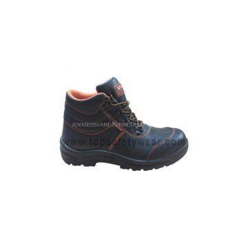 PU Injection High Cut Leather Safety Shoes For Workman