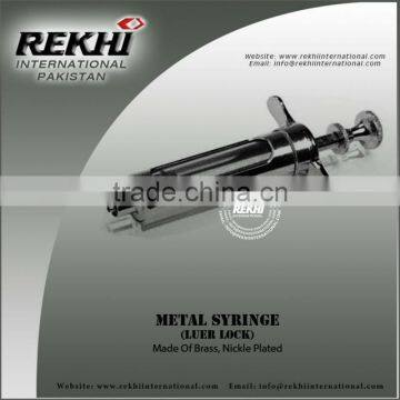 Pakistan Metal Syringe Luer Lock,jeringa de metal,Metal Vaccinator Luer Lock,veterinary instruments