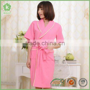 Solid Color Bamboo Fabric Fleece Spa Robes Wholesale