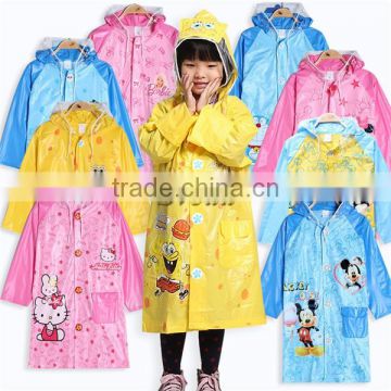 Colorful raincoats for kids, PVC raincoat waterproof raincoats wholesale price