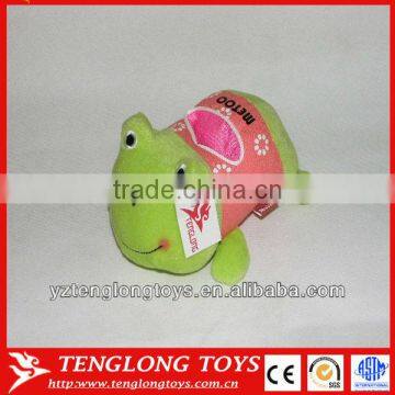 fashion cute frog customized plush phone holder