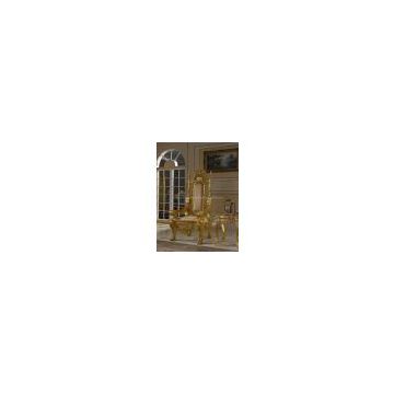 Luxury Classic gold leaf furniture - home furniture- Armchairs