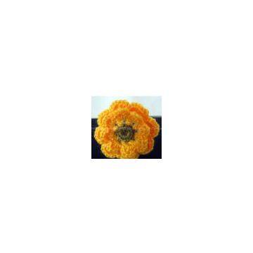 hand crochet hook flower