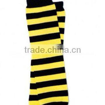 2013 strip yellow and black winter leg warmers for Baby