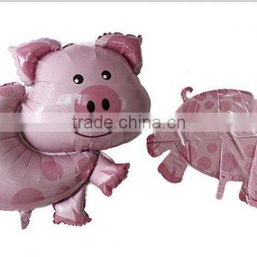 2014 New design pig shape foil balloon