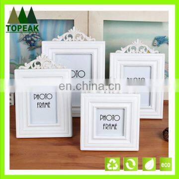 Retro European white simple wooden frames designs / wooden picture frame /Carved hollow frame wedding love photo frames