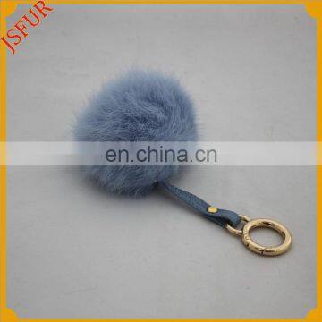 Wholesale Rabbit Fur Pompom Fashionable Car Keychain