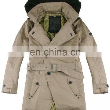 2015 lastest design mens parka winter jacket 100% cotton