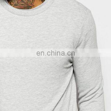 China Supplier Custom Plain Longline Wholesale Crewneck Sweatshirt Man photo-2