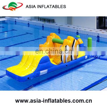 Mini Clownfish Aqua Run Commercial Adult Inflatable Obstacle Course Inflatable Water Obstacle