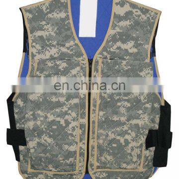 evaporative cooling vest with Polymer-embedded fabric