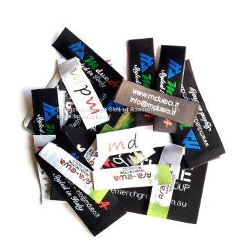 Factory Custom Cloth Woven Main Neck Label Size Label for Garment Bag Hat Shoes photo-2