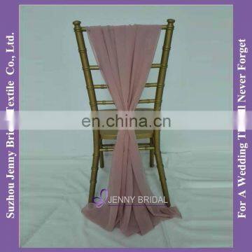 SH043G chiffon chair sash for weddings