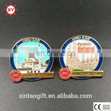 Brass Material Synthetic Enamel Lapel Pins With Butterfly Clutch photo-3