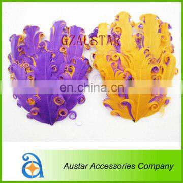 Colorful Nagorie Curly Goose feather pads for Hair Accessories