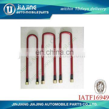 Flat bend u bolt for truck chassis fastener