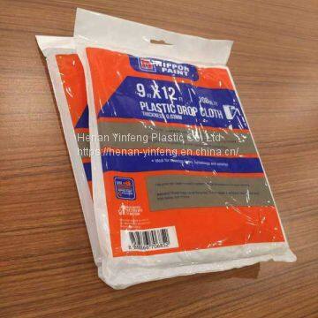 LDPE Transparent Plastic Drop Cloth/dust Resist Film Furniture Cover Drop Cloth photo-2