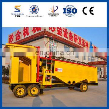 Movable Trommel Screen Mini Gold Wash Plant