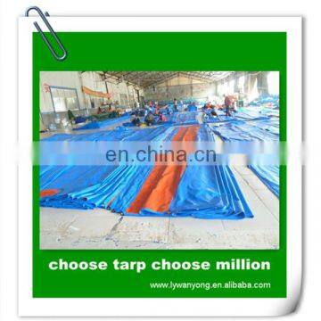 180gsm blue orange plastic pe plain tarpaulin stocklot