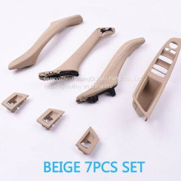 7 Colors 7PCS RHD Right Hand Driver Interior Door Quality Leather Pull Handle Set for BMW 5 Series F10 520 523 525 528 530 535 photo-4