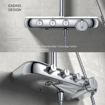 IT-P010 Luxury Bathroom Shower Valves Chrome Colour 3 Functions Shower Column With Bracket photo-3