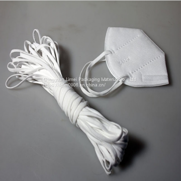 Manufacturers selling 3mm-5mm mask earband spandex nylon oblong elastic rope