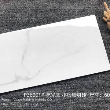 Foshan Porcelain Low Water Absorption 300x600 White Gloss Wall Tile
