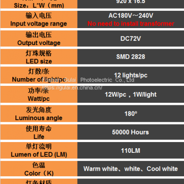 AC220V IP 20 PY9-12D Rigid Backlit LED Strip photo-5