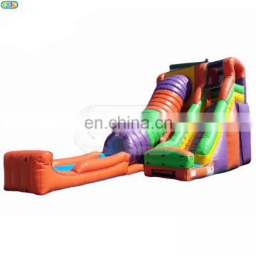 best quality PVC inflatable aqua screaming tunnel water slide for sale