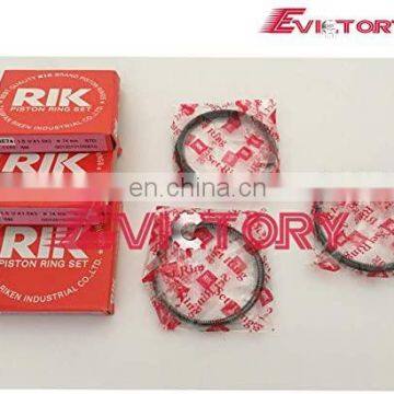 FOR YANMAR Engine Parts 3D74 3D74E 3TN74 3TNE74 Piston Ring Set photo-2