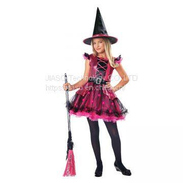 Halloween carnival kids friendly costumes witch dressing up dress outfit for children