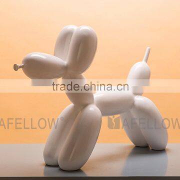 Fiberglass dog mannequin,white color mannequin Balloon Dog manikin dog for Photography KEVIN2-W