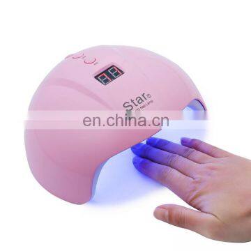 24W New Quick-drying Nail Dryer Smart LED UV Induction Nail Lamp with LCD Display All Gels Nail Polish