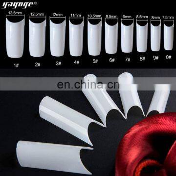 new product ideas 2021  Wholesale U Carved Acrylic Full Cover False Nail Tips