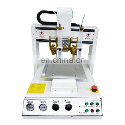 three axis dispensing machine and double head adjustable glue robot