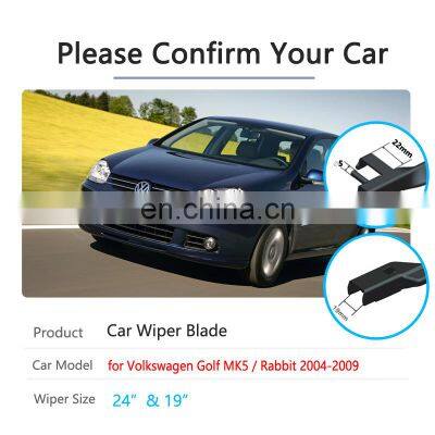 for Volkswagen VW Golf 5 MK5 Golf V Rabbit 1K GTI 2004~2009 Car Wiper Blade Front Windscreen Windshield Wipers Car Accessories