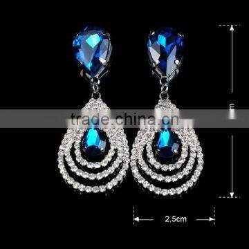 Crystal Rhinestone Earring Aretes Para Mujer Novia Shinny Luxury With Best Price Chicas Muchachas photo-4